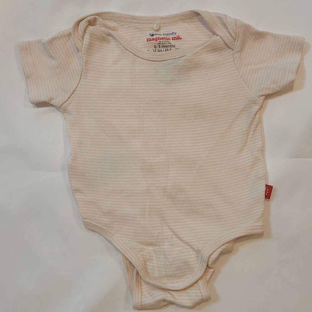 Magnetic Me Bodysuit Pink Striped 0-3 months